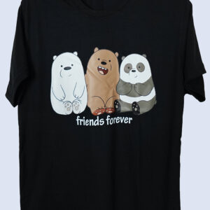 Friends Forever T Shirt Black