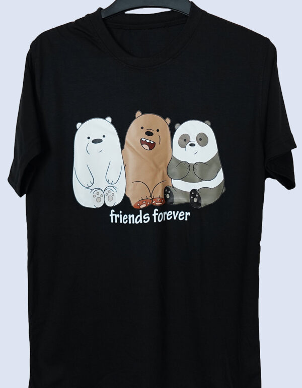 Friends Forever T Shirt Black